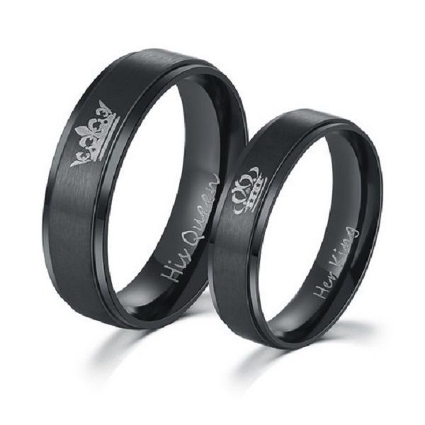 2020 new fashion diy couple love jewelry her king and his queen stainless steel wedding engagement rings for women men jewelry, Silver
2020 new fashion diy couple love jewelry her king and his queen stainless steel wedding engagement rings for women men jewelry, Silver