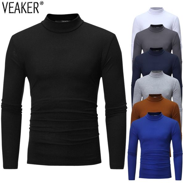 autumn men's slim fit turtleneck t shirts male solid color long sleeve men casual high neck tshirt m-3xl kg-144, White;black
autumn men's slim fit turtleneck t shirts male solid color long sleeve men casual high neck tshirt m-3xl kg-144, White;black