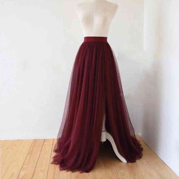 burgundy tulle maxi skirt for women a line floor length split long skirts 5 layers tulle elastic waistband women tutu, Black
burgundy tulle maxi skirt for women a line floor length split long skirts 5 layers tulle elastic waistband women tutu, Black