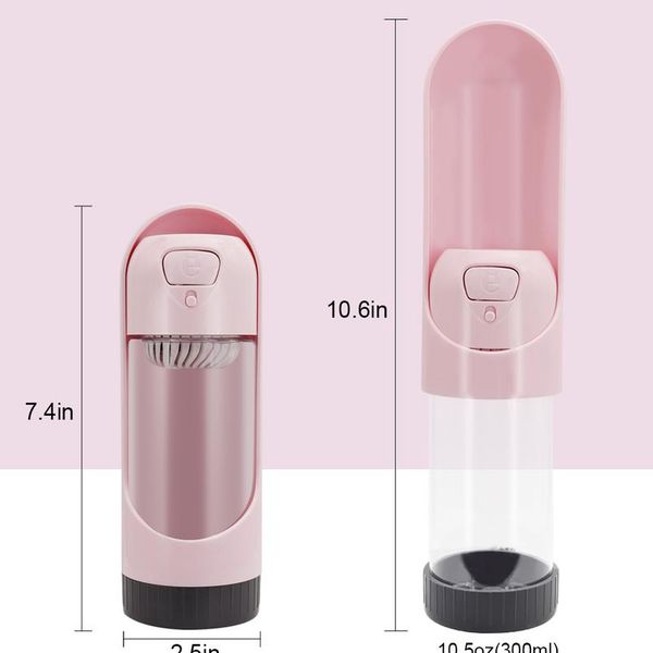 300ml dog water bottle portable pet puppy drinking bowl cup outdoor travel dog water dispenser feeder for small large d jllfeh 
300ml dog water bottle portable pet puppy drinking bowl cup outdoor travel dog water dispenser feeder for small large d jllfeh