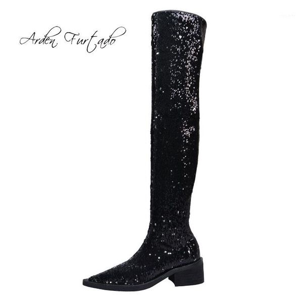 arden furtado fashion women's shoes winter pointed toe chunky heels zipper bling bling mature glitter flat over the knee boots1, Black
arden furtado fashion women's shoes winter pointed toe chunky heels zipper bling bling mature glitter flat over the knee boots1, Black