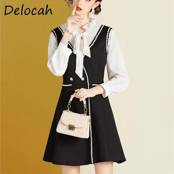delocah women autumn fashion designer 2 pieces set lantern sleeve loose blouses + sleeveless short a-line dress two pieces suits, Gray
delocah women autumn fashion designer 2 pieces set lantern sleeve loose blouses + sleeveless short a-line dress two pieces suits, Gray