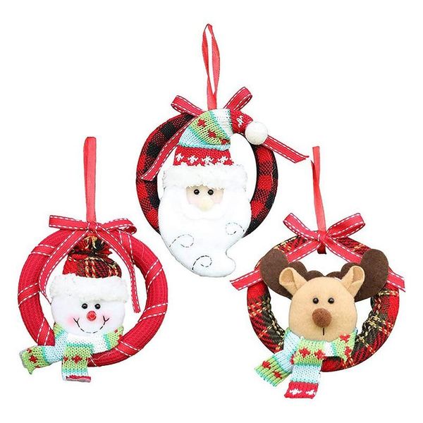 3 pcs christmas wreath creative hanging wreath front door christmas supplies
3 pcs christmas wreath creative hanging wreath front door christmas supplies