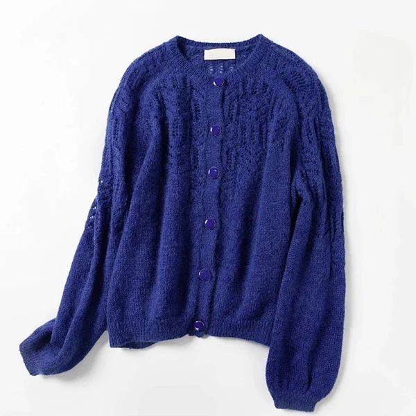 mohair 2021 new woolen knitted around neck cardigan sweater designer woman luxury dress french clothing sfly ygj0, White;black 
mohair 2021 new woolen knitted around neck cardigan sweater designer woman luxury dress french clothing sfly ygj0, White;black