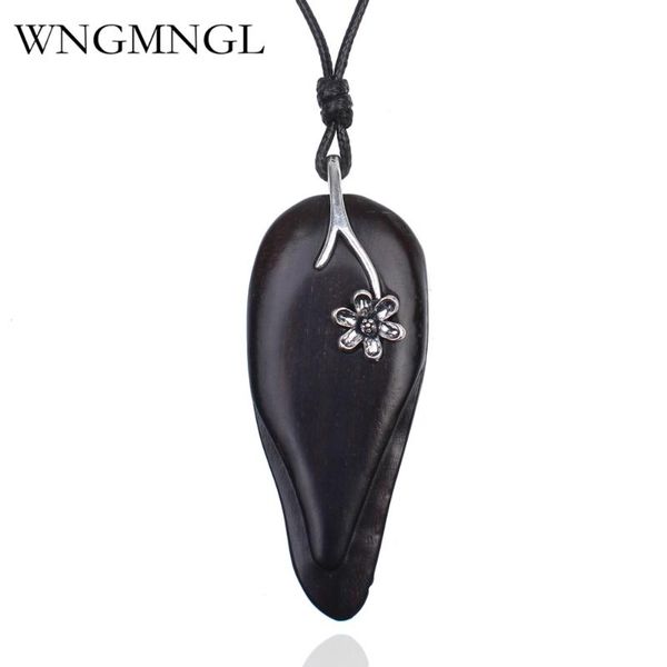 pendant necklaces wngmngl 2021 vintage wood metal flower necklace adjusted leather chain for women collares mujer, Silver
pendant necklaces wngmngl 2021 vintage wood metal flower necklace adjusted leather chain for women collares mujer, Silver