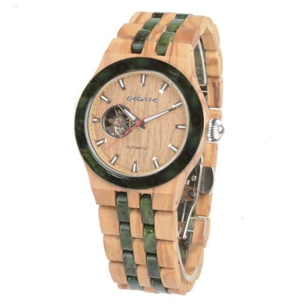 hollow wooden out fashion watch automatic men's mechanical watch, Slivery;brown
hollow wooden out fashion watch automatic men's mechanical watch, Slivery;brown