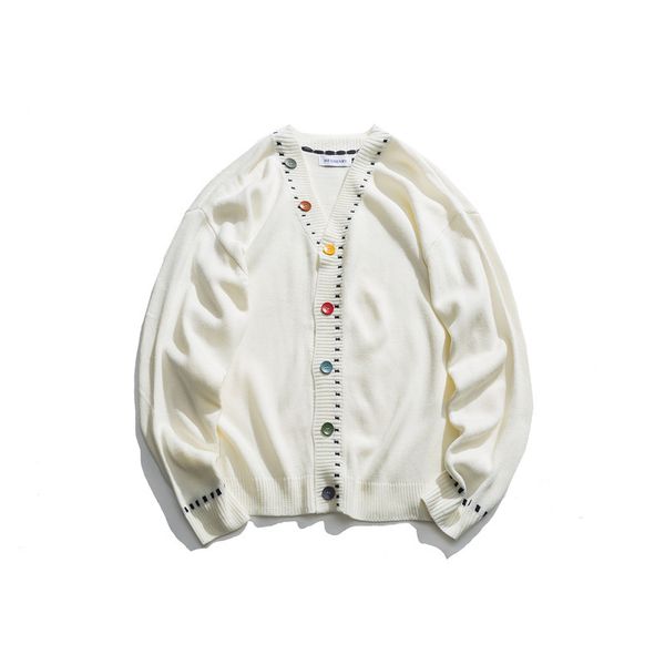 2021 east gate lovers fall male sweater oversize hong kong style v-neck new 8a48, White;black
2021 east gate lovers fall male sweater oversize hong kong style v-neck new 8a48, White;black