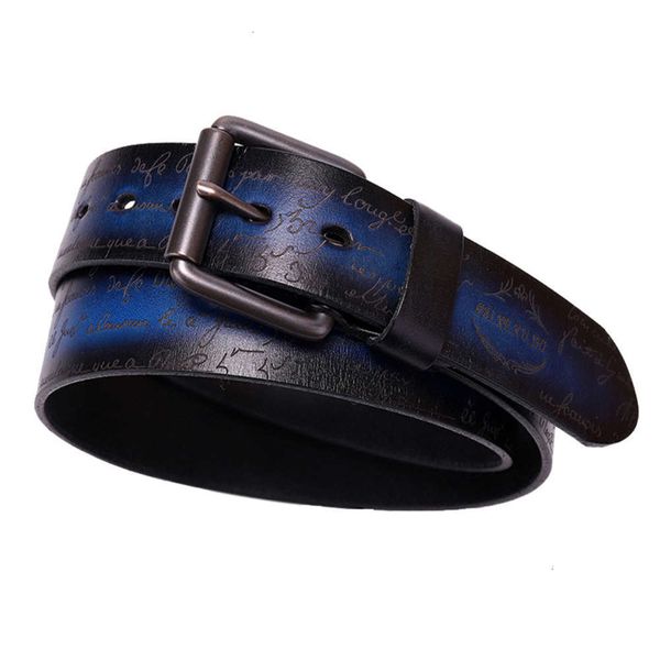 leather men's pin head buckle laser lettering fashion business women's belt, Black;brown
leather men's pin head buckle laser lettering fashion business women's belt, Black;brown
