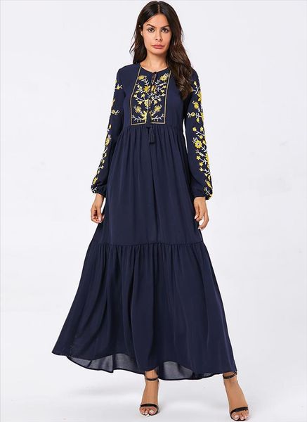 abaya for women muslim dress ladies long sleeve loose embroidery long dress maxi islamic women muslim robes dubai clothing, Black;gray
abaya for women muslim dress ladies long sleeve loose embroidery long dress maxi islamic women muslim robes dubai clothing, Black;gray