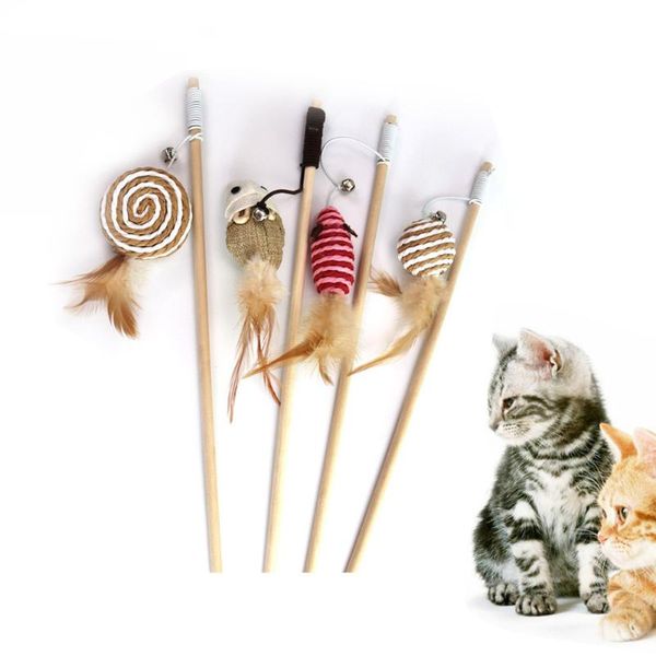 cat toys interactive pet teaser feather linen wand catcher stick wood rod mouse toy with mini bell
cat toys interactive pet teaser feather linen wand catcher stick wood rod mouse toy with mini bell