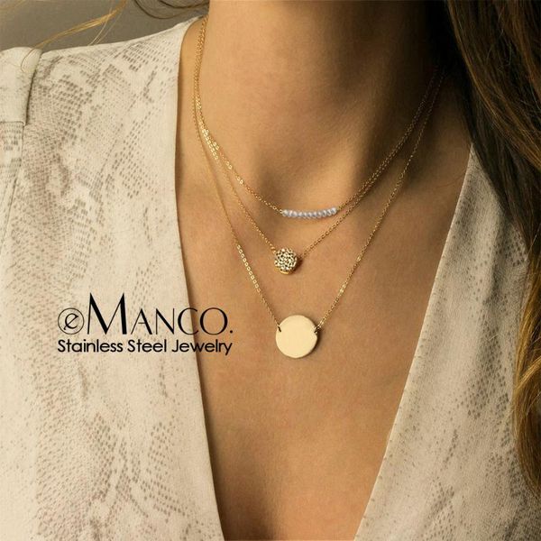 emanco 316l stainless steel necklace women engraved initial letter custom necklace for women gift jewelry, Golden;silver
emanco 316l stainless steel necklace women engraved initial letter custom necklace for women gift jewelry, Golden;silver