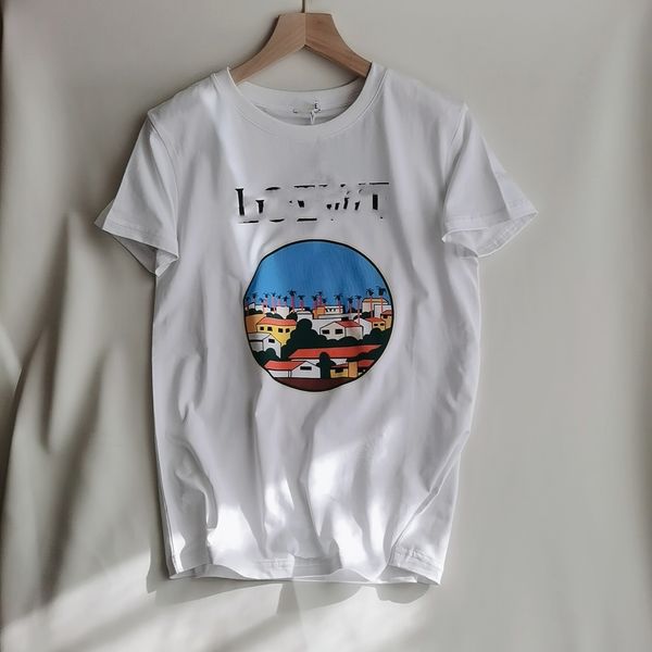 2021 новейшая модная женская футболка мужская с коротким рукавом tee lõèwè town print, White
2021 новейшая модная женская футболка мужская с коротким рукавом tee lõèwè town print, White