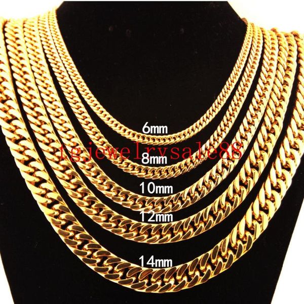6/8/10/12/14/17mm gold color stainless steel cuban curb link chain bracelet/necklace for charm men xmas 7-40inch, Silver
6/8/10/12/14/17mm gold color stainless steel cuban curb link chain bracelet/necklace for charm men xmas 7-40inch, Silver