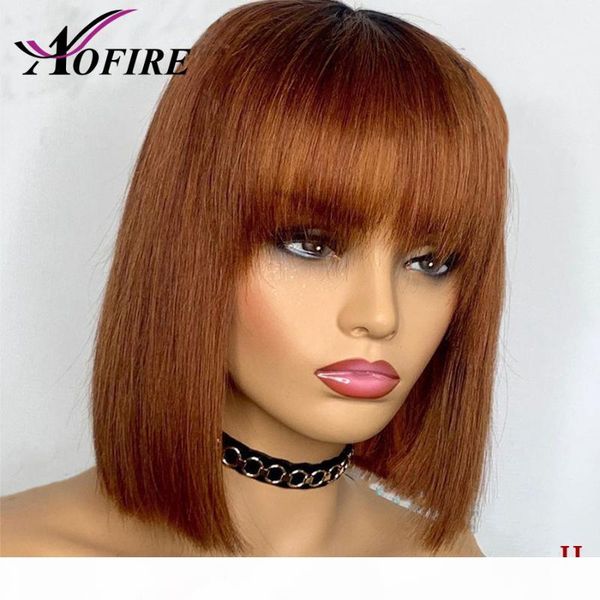 #4 brown straight bob human hair wig full lace wigs brazilian remy hair with bangs 150 density for women pre plucked, Black;brown
#4 brown straight bob human hair wig full lace wigs brazilian remy hair with bangs 150 density for women pre plucked, Black;brown