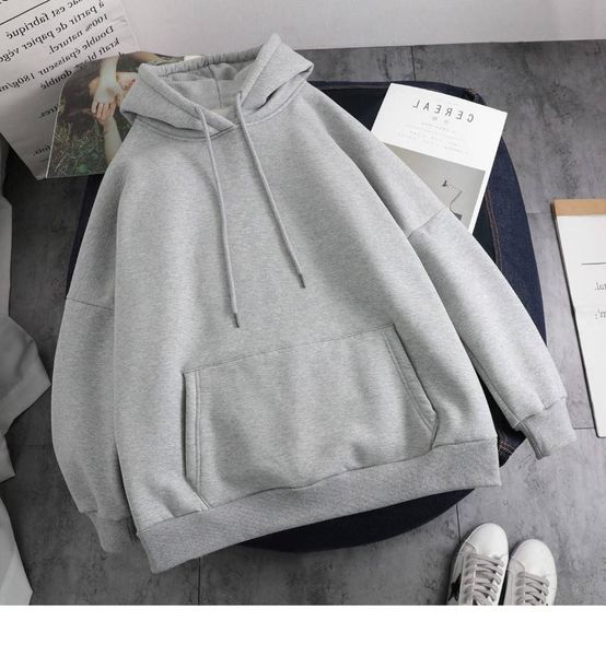 add velvet and thickened hoodie for women in winter 2021, a new trendy loose korean bf lazy hoodie, Black
add velvet and thickened hoodie for women in winter 2021, a new trendy loose korean bf lazy hoodie, Black