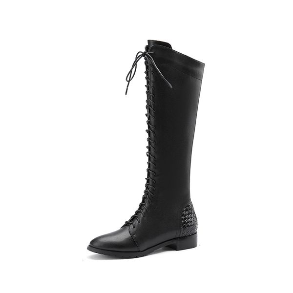 new size 2021 33-43 winter knee high heels toe lace up women's shoes boots 74nn, Black
new size 2021 33-43 winter knee high heels toe lace up women's shoes boots 74nn, Black