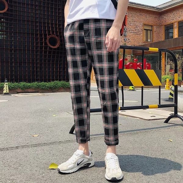 yozbw new spring korean capris men's for tight trousers tight pants versatile leggings check fashion men's pants 75ccp, Blue
yozbw new spring korean capris men's for tight trousers tight pants versatile leggings check fashion men's pants 75ccp, Blue