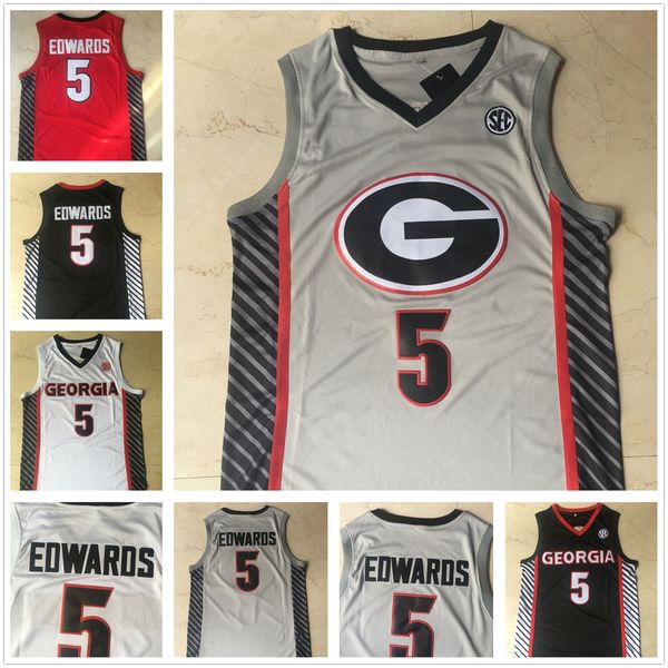 ncaa georgia bulldogs 5 anthony edwards basketball stitched mens jersey white grey red black size s- quality
ncaa georgia bulldogs 5 anthony edwards basketball stitched mens jersey white grey red black size s- quality