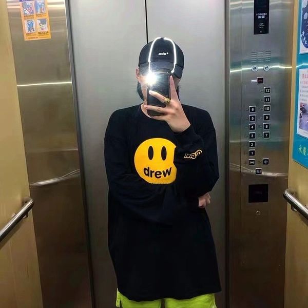 drew smiling face justin bieber men's and women's ins online red same fog high street trend loose bottomed long sleeve t-shirt
drew smiling face justin bieber men's and women's ins online red same fog high street trend loose bottomed long sleeve t-shirt