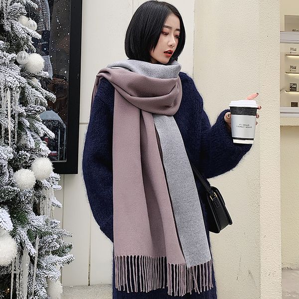 scarf women winter versatile leisure students ins fashion korean shawl double-sided plush thickened warm neck, Blue;gray
scarf women winter versatile leisure students ins fashion korean shawl double-sided plush thickened warm neck, Blue;gray