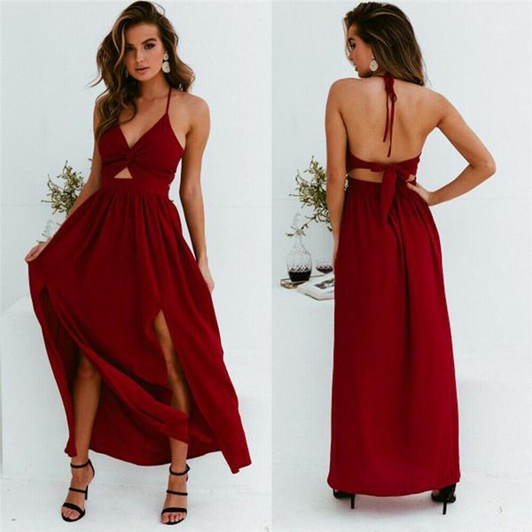 boho women holiday sundress floral halter party beach long dresses sling straps v neck backless bandage summer vestidos1, Black;gray
boho women holiday sundress floral halter party beach long dresses sling straps v neck backless bandage summer vestidos1, Black;gray