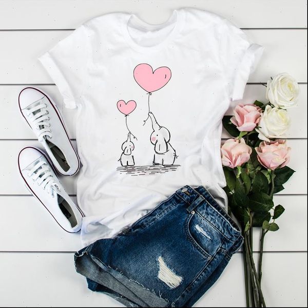 women elephant love cute cartoon print clothes ladies womens t shirt graphic clothes female tumblr t shirt t shirts, White
women elephant love cute cartoon print clothes ladies womens t shirt graphic clothes female tumblr t shirt t shirts, White