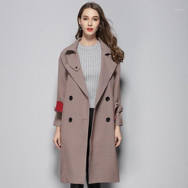 women's trench coats brand coat fashion lapel collar double breasted womens streetwear slim fit belt windbreaker female1, Tan;black
women's trench coats brand coat fashion lapel collar double breasted womens streetwear slim fit belt windbreaker female1, Tan;black