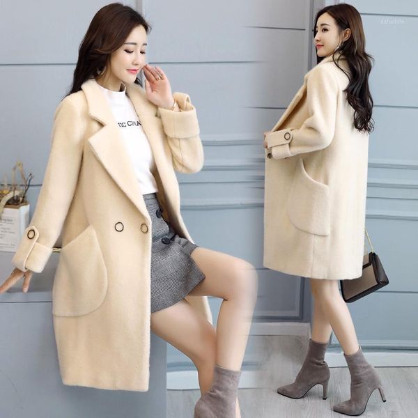 office lady long winter fashion wool coats double breasted wool blend coat and jacket turn-down collar coat femenino1, Black
office lady long winter fashion wool coats double breasted wool blend coat and jacket turn-down collar coat femenino1, Black