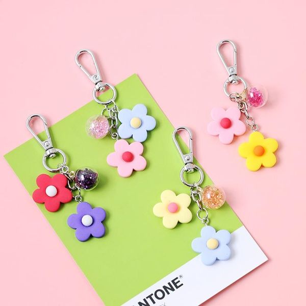 2020 cute daisy flower silver mixed color resin keychain for women key chains ring car bag pendent accessories d476
2020 cute daisy flower silver mixed color resin keychain for women key chains ring car bag pendent accessories d476