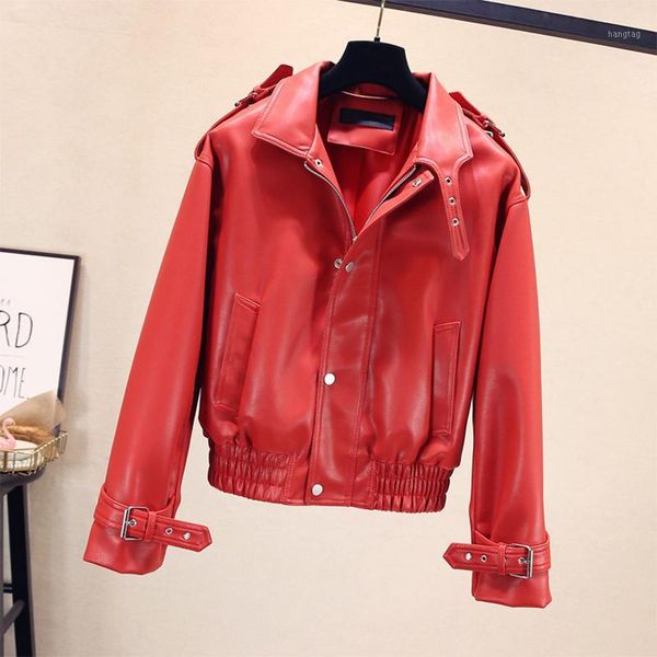 fmfssom spring autumn chic big pocket silm epaulet pu leather jacket outer women lady motobike zipper1, Black
fmfssom spring autumn chic big pocket silm epaulet pu leather jacket outer women lady motobike zipper1, Black