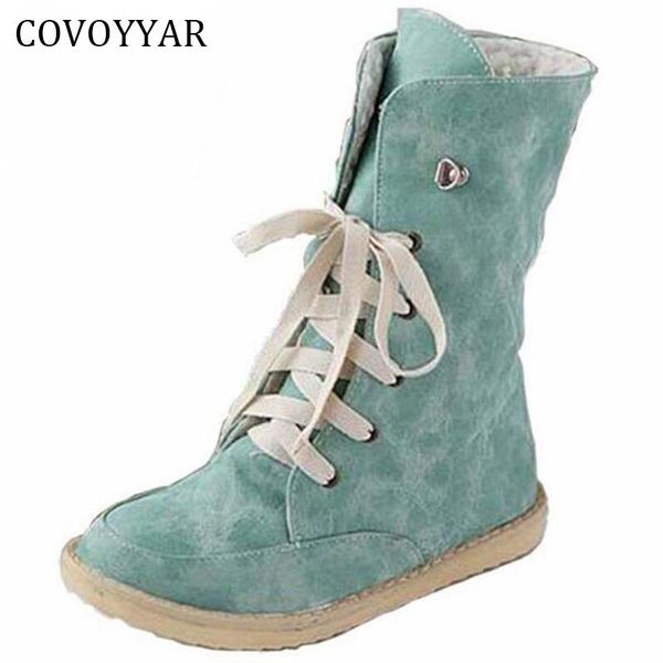 boots covoyyar 2021 fur inside snow women winter vintage ankle fashion lace up flat shoes woman big sizes 34-43 wbs297, Black
boots covoyyar 2021 fur inside snow women winter vintage ankle fashion lace up flat shoes woman big sizes 34-43 wbs297, Black