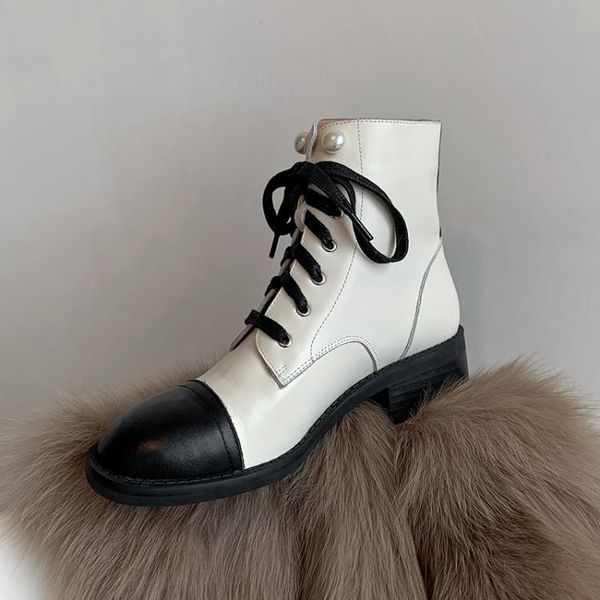 boots fragrance autumn / winter 2021 leather matching fashion lace up square head retro women's short, Black
boots fragrance autumn / winter 2021 leather matching fashion lace up square head retro women's short, Black