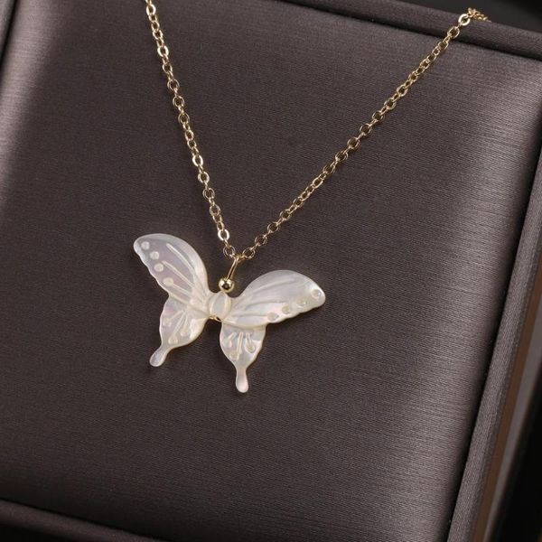 fashion butterfly shell three-dimensional new trendy clavicle chain female wild necklace sale, Silver
fashion butterfly shell three-dimensional new trendy clavicle chain female wild necklace sale, Silver