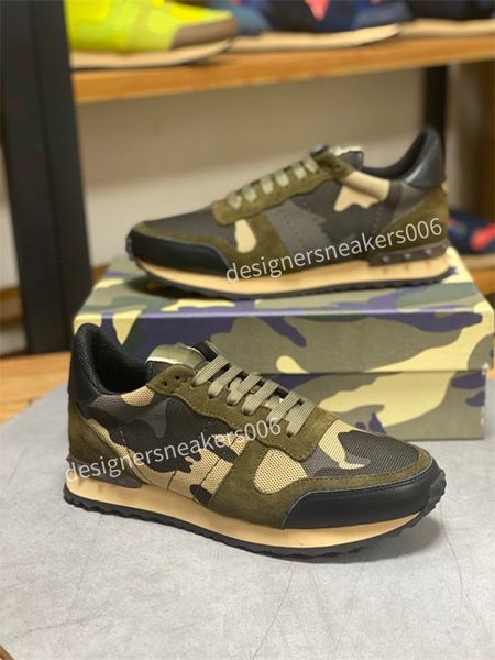 2021 women men camouflage sneaker shoes classical rivet studded flats mesh suede leather casual trainers, Black
2021 women men camouflage sneaker shoes classical rivet studded flats mesh suede leather casual trainers, Black