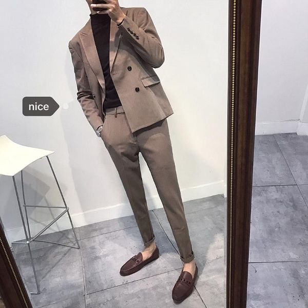 men's suits & blazers korean style men long sleeve fashion business formal autumn cardigan office blazer femme clothing db60xf, White;black
men's suits & blazers korean style men long sleeve fashion business formal autumn cardigan office blazer femme clothing db60xf, White;black