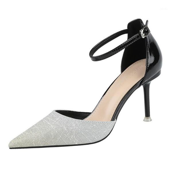 sandals summer women's heels pointed shallow mouth gradient high-heeled shoes buckle banquet lsj-6719-51, Black
sandals summer women's heels pointed shallow mouth gradient high-heeled shoes buckle banquet lsj-6719-51, Black