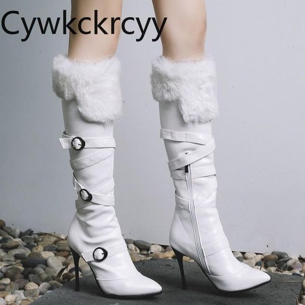 winter the new fashion hair pointed fine heel side zipper long boots white keep warm high heel women boots size34-43, Black
winter the new fashion hair pointed fine heel side zipper long boots white keep warm high heel women boots size34-43, Black