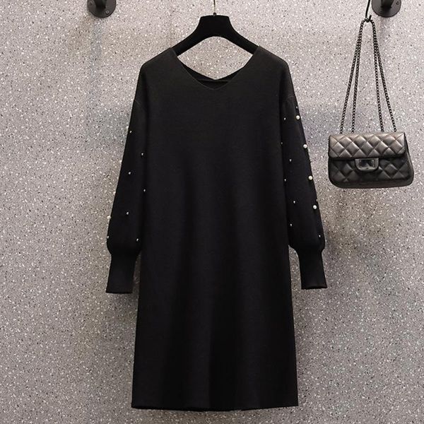 casual dresses korean version japanese autumn winter plus size dress thin trendy loose beading v-neck long sleeve, Black;gray
casual dresses korean version japanese autumn winter plus size dress thin trendy loose beading v-neck long sleeve, Black;gray