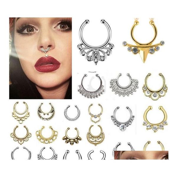 crystal fake septum nose ring piercing clip on body jewelry faux hoop u shape nose rings for women a6pp9, Silver
crystal fake septum nose ring piercing clip on body jewelry faux hoop u shape nose rings for women a6pp9, Silver
