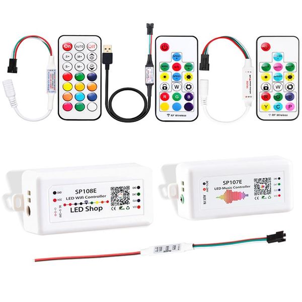 sp002 sp110 sp105e sp107e bluetooth music controller sp108e wifi wireless controller 5v-24v for ws2812b 2811 rgb led strip
sp002 sp110 sp105e sp107e bluetooth music controller sp108e wifi wireless controller 5v-24v for ws2812b 2811 rgb led strip