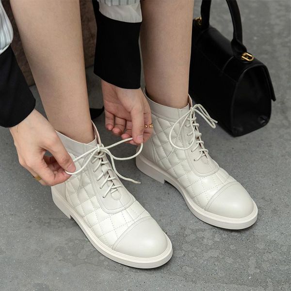 norberg real leather women boots autumn winter foam texture martin boots thick latex foam insole lace-up ankle cross-tied, Black
norberg real leather women boots autumn winter foam texture martin boots thick latex foam insole lace-up ankle cross-tied, Black
