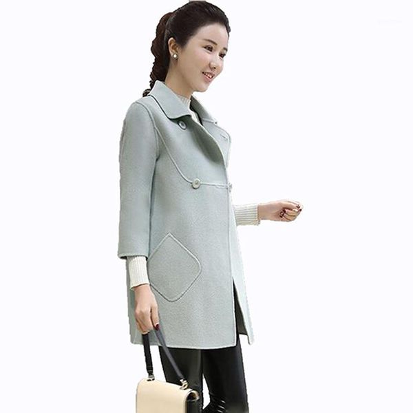 autumn and winter jackets women new medium long woolen jacket coat women loose single-breasted elegant woolen jacket lu3051, Tan;black
autumn and winter jackets women new medium long woolen jacket coat women loose single-breasted elegant woolen jacket lu3051, Tan;black
