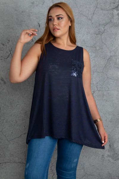 women's blouses & shirts sans textile women 's navy blue sequin pocket detail viscose blouse 65 n18419, White
women's blouses & shirts sans textile women 's navy blue sequin pocket detail viscose blouse 65 n18419, White