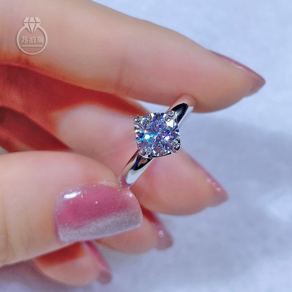 real moissanite ring 6. 5mm 1ct resizable adjustable rings for women girlfriend gift birthday present fine jewelry 925 silver fashion design
real moissanite ring 6. 5mm 1ct resizable adjustable rings for women girlfriend gift birthday present fine jewelry 925 silver fashion design