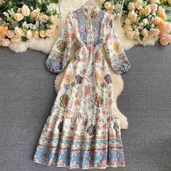 2021 New Retro-court Style Printed Bubble Sleeve Robes Waist the Maxi Line These Elegant Turtlenecks Frilly Beach Vacation Dressed XY3D, Black;gray
2021 New Retro-court Style Printed Bubble Sleeve Robes Waist the Maxi Line These Elegant Turtlenecks Frilly Beach Vacation Dressed XY3D, Black;gray