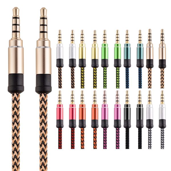 braided audio auxiliary cable 3.5mm aux extension male to male stereo car nylon cord jack for samsung phone pc mp3 headphone speaker
braided audio auxiliary cable 3.5mm aux extension male to male stereo car nylon cord jack for samsung phone pc mp3 headphone speaker