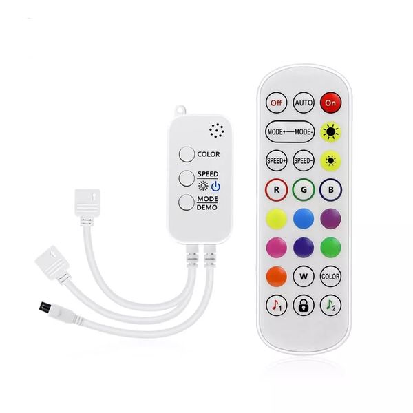 Bluetooth RGB Controller DC 5V 12V 24V Voice and Music Sync Bluetooth LED Controller Build in Mic For RGB LED Strip light
Bluetooth RGB Controller DC 5V 12V 24V Voice and Music Sync Bluetooth LED Controller Build in Mic For RGB LED Strip light