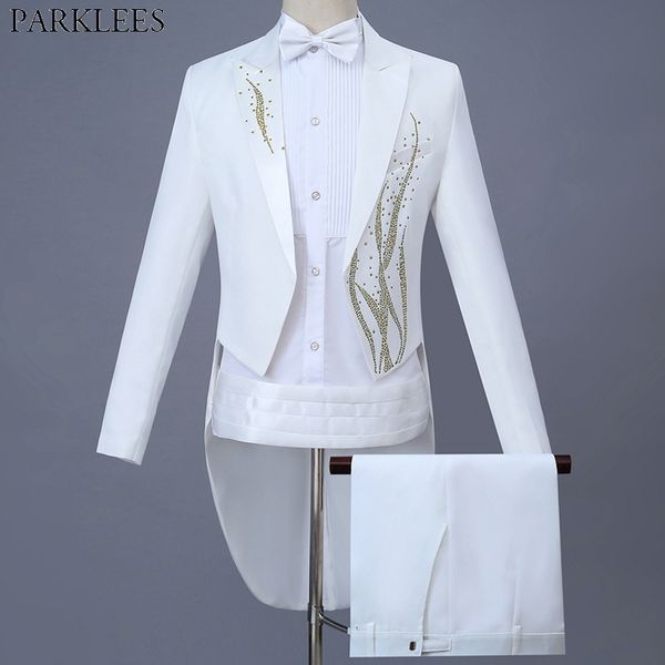 mens gold diamond embroidery tuxedo tailcoat slim fit 4 ppcs dress suit men party wedding dinner jacket swallow-tailed coat 4xl 201105, White;black
mens gold diamond embroidery tuxedo tailcoat slim fit 4 ppcs dress suit men party wedding dinner jacket swallow-tailed coat 4xl 201105, White;black