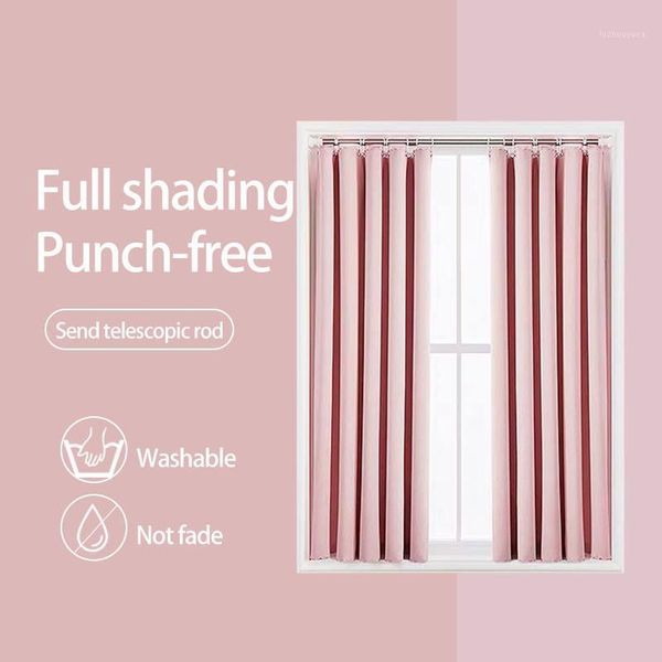 rod curtains for bedroom without perforation installation bay window shading curtain simple short shade cloth1
rod curtains for bedroom without perforation installation bay window shading curtain simple short shade cloth1