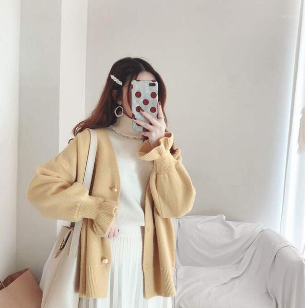 knit cardigan women 2020 new lazy style solid color outer loose student sweater jacket1, White;black
knit cardigan women 2020 new lazy style solid color outer loose student sweater jacket1, White;black